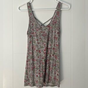 women’s reversible floral tank top